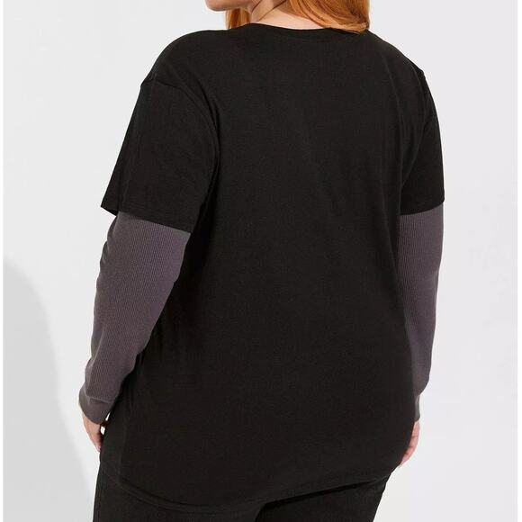 New Torrid 1 (1X 14/16) AC/DC Concert Rock‎ Tour 2fer Long Sleeve T Shirt Punk - Picture 2 of 2